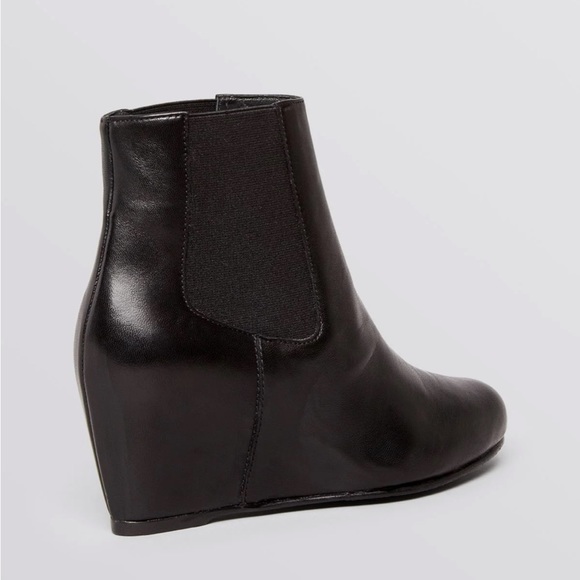 Stuart Weitzman Black Wedge Booties - Nusocks - Picture 2 of 14